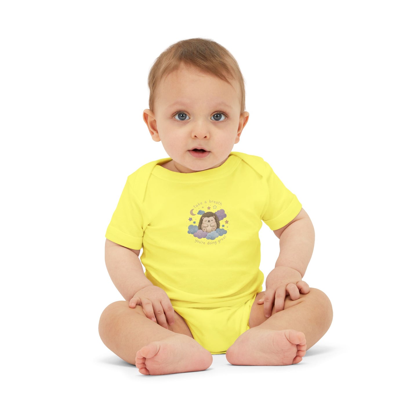 Baby Onesie - Cute Sleeping Lion Graphic Infant Bodysuit (Newborn Shower Gift)