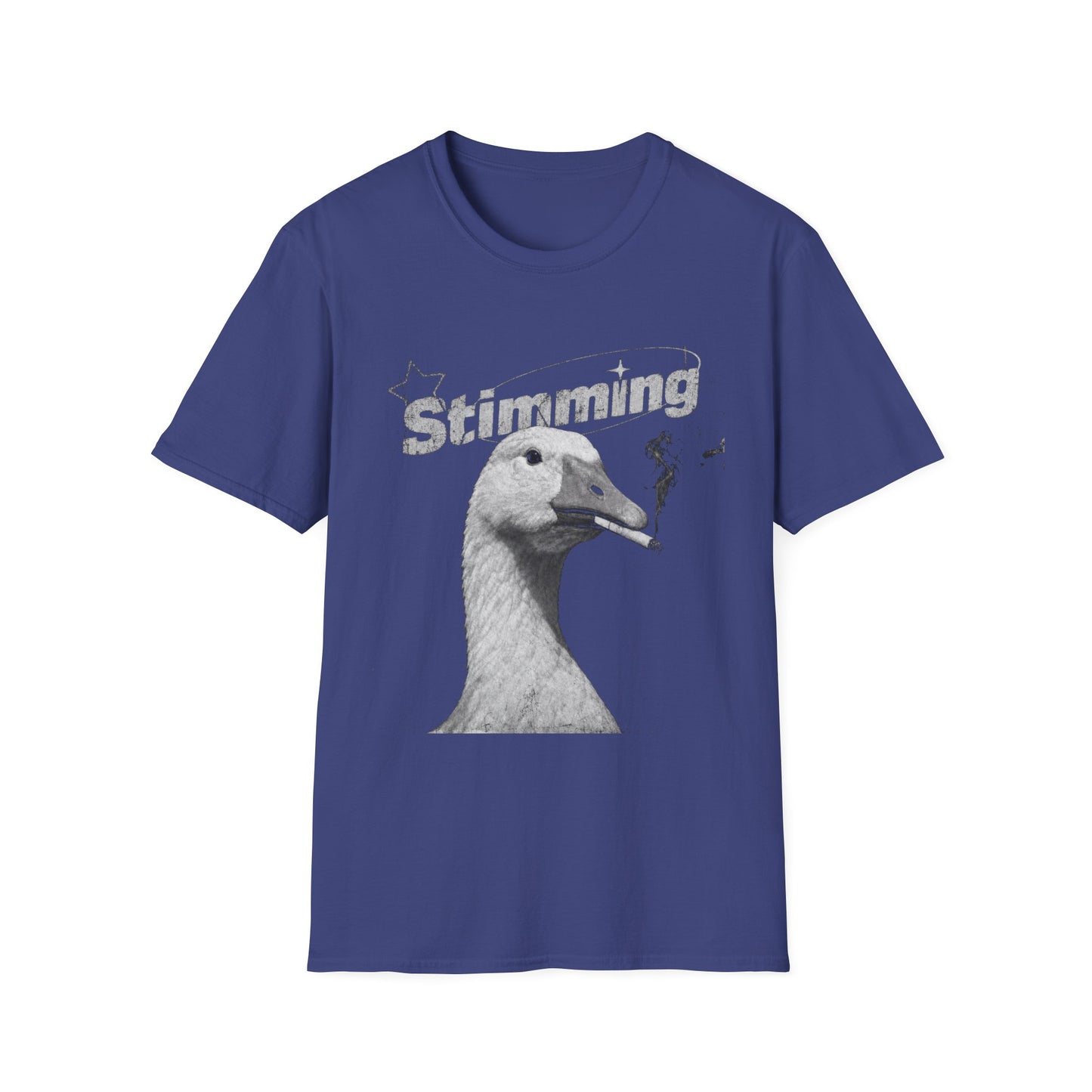 Stimming Goose T‑Shirt — Retro Silly Goose Graphic Tee for Autism & Sensory Pride