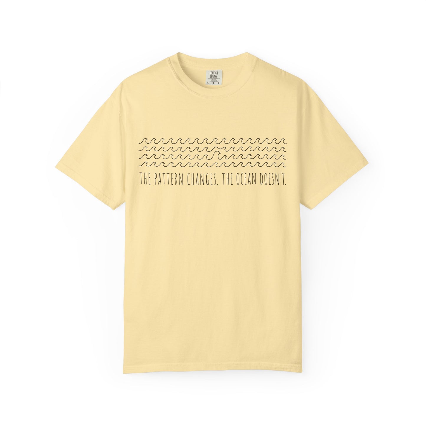“The Pattern Changes; The Ocean Doesn’t” Ocean Pattern Tee — Graphic T-Shirt