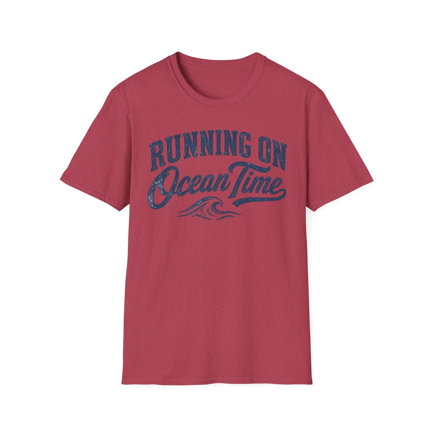 Running On Ocean Time T-Shirt — Coastal Beach Vibes Tee
