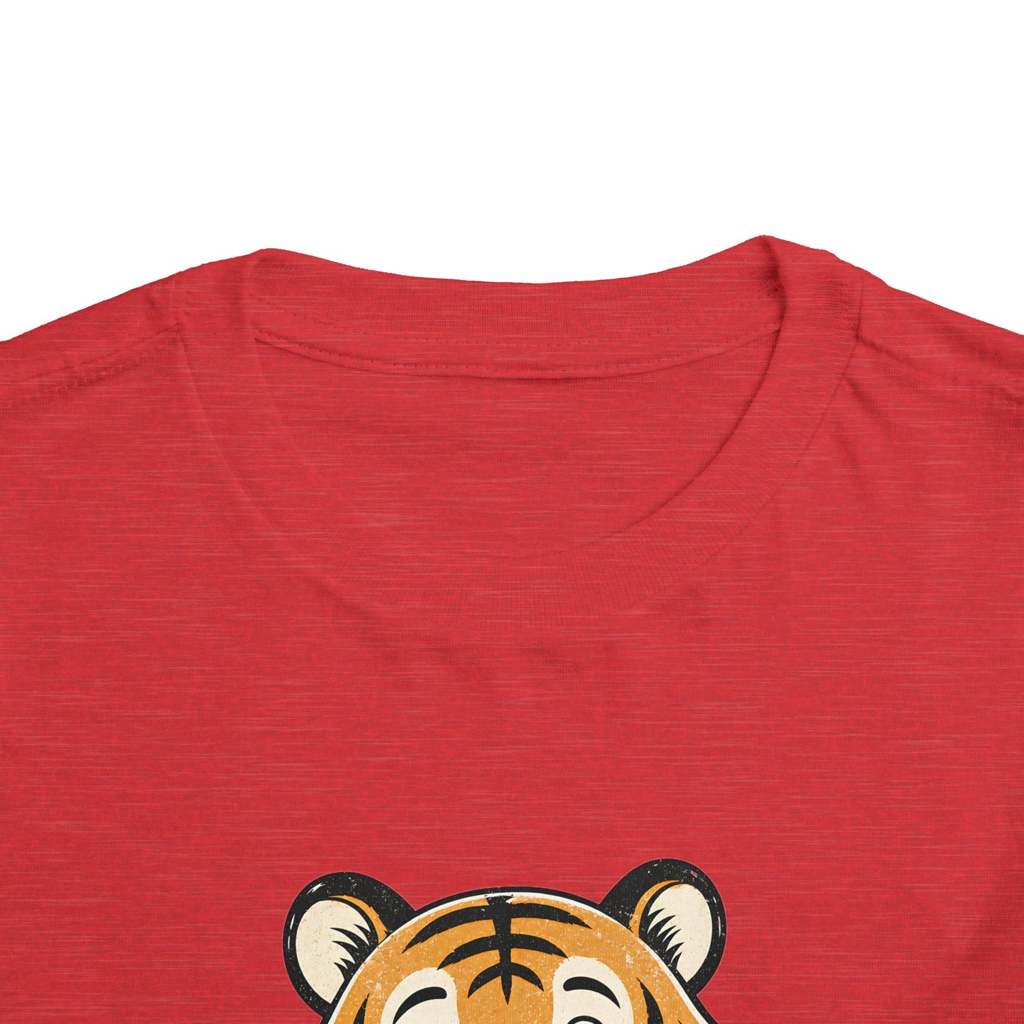 Toddler Tee — Cute Tiger Holding Autism Puzzle Heart image 39