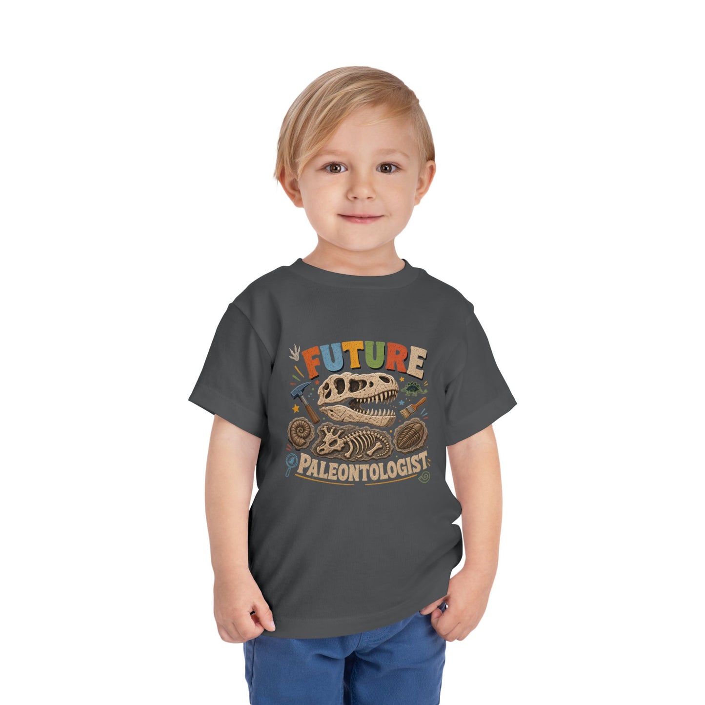 Future Paleontologist Toddler Tee — Dinosaur Fossil Graphic Shirt image 22