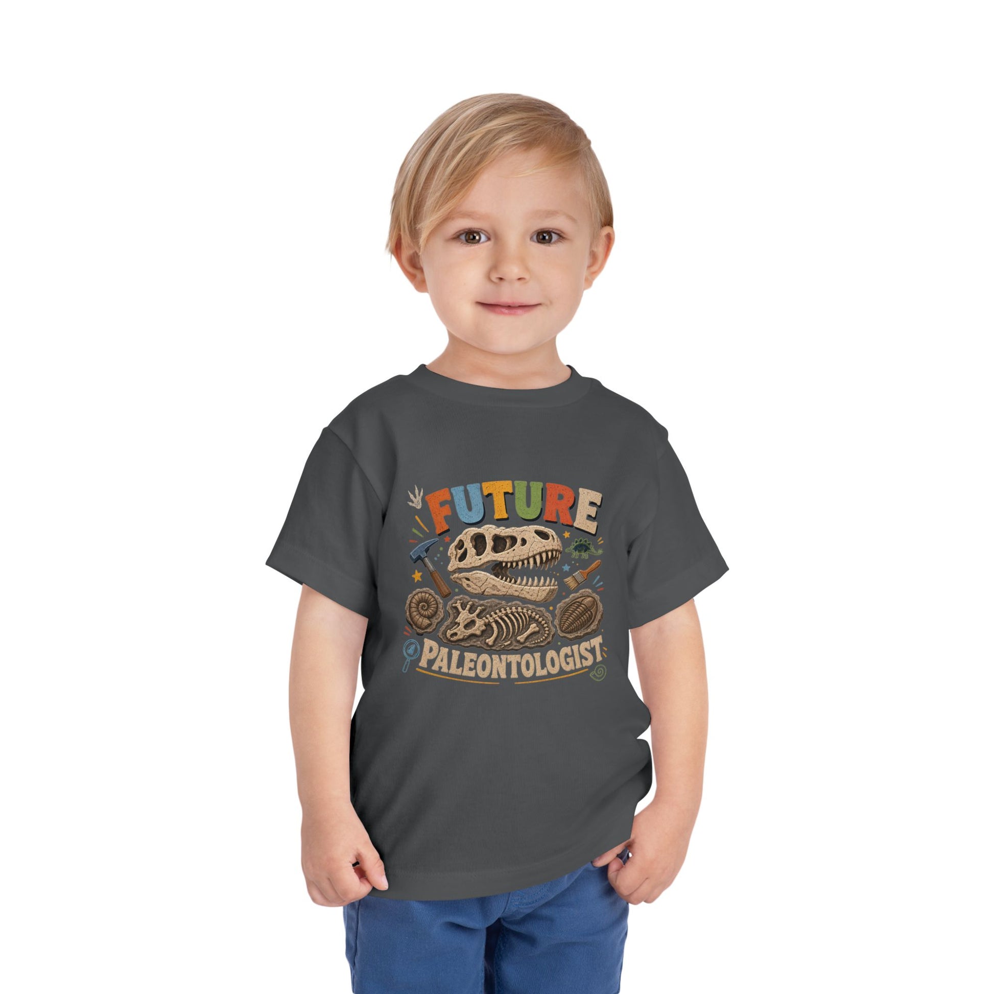 Future Paleontologist Toddler Tee — Dinosaur Fossil Graphic Shirt image 22