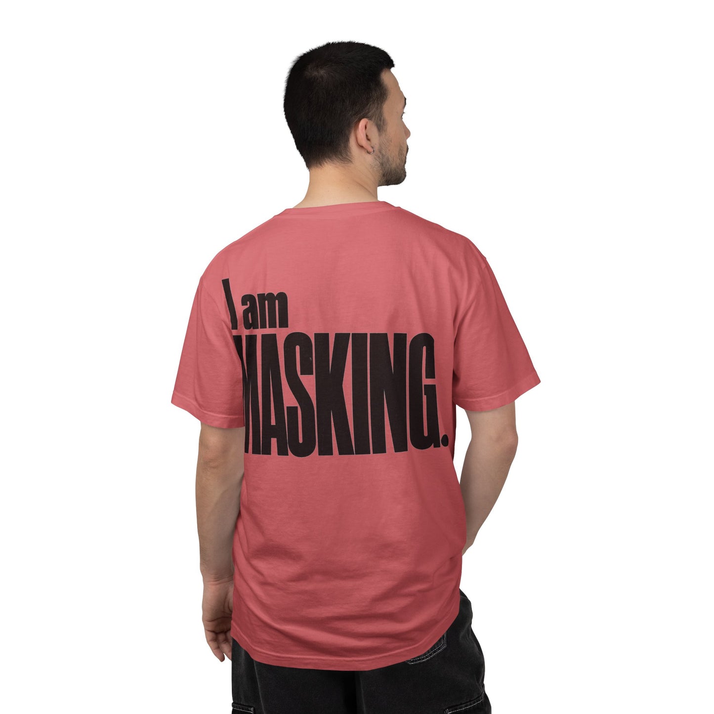 I Am MASKING Back Print Shirt – Neurodivergent Streetwear Tee image
