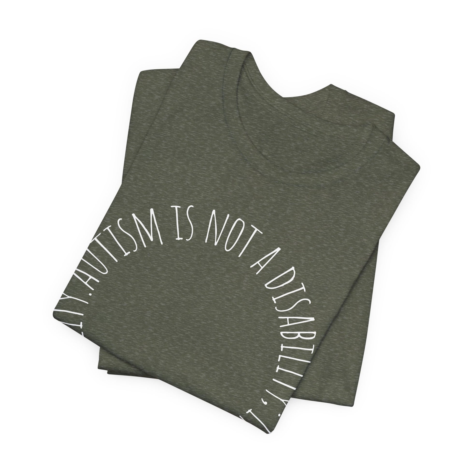 Autism Awareness - Autism Is Not a Disability Tee — A Different Ability -Circle Graphic T-Shirt image 15