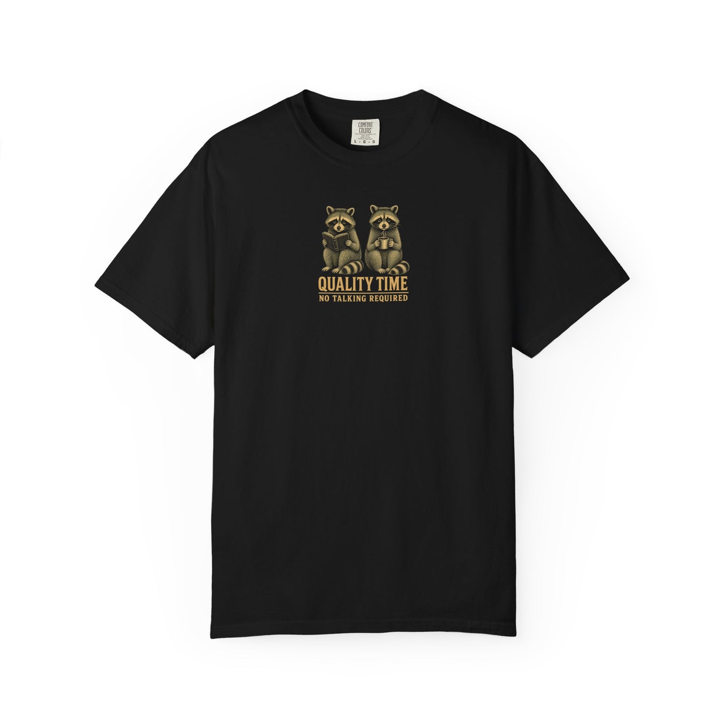 Quality Time Raccoons T-Shirt — Parallel play