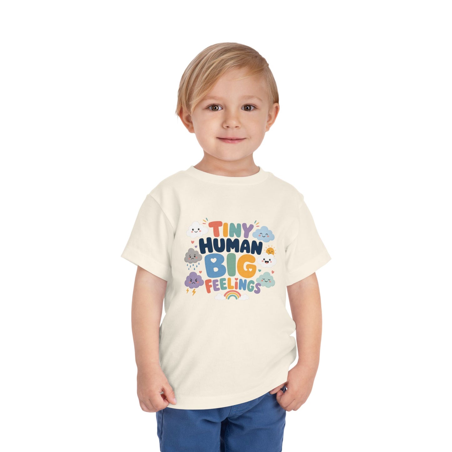 Tiny Human Big Feelings Toddler Tee image 4