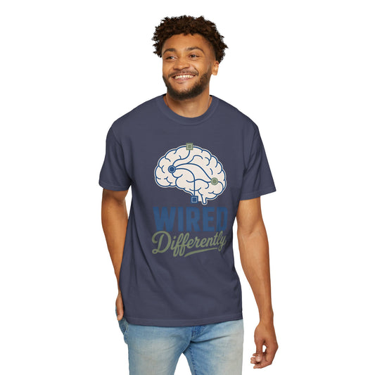 Wired Differently T-Shirt — Brain Graphic Tee for Neurodivergent Pride image 1