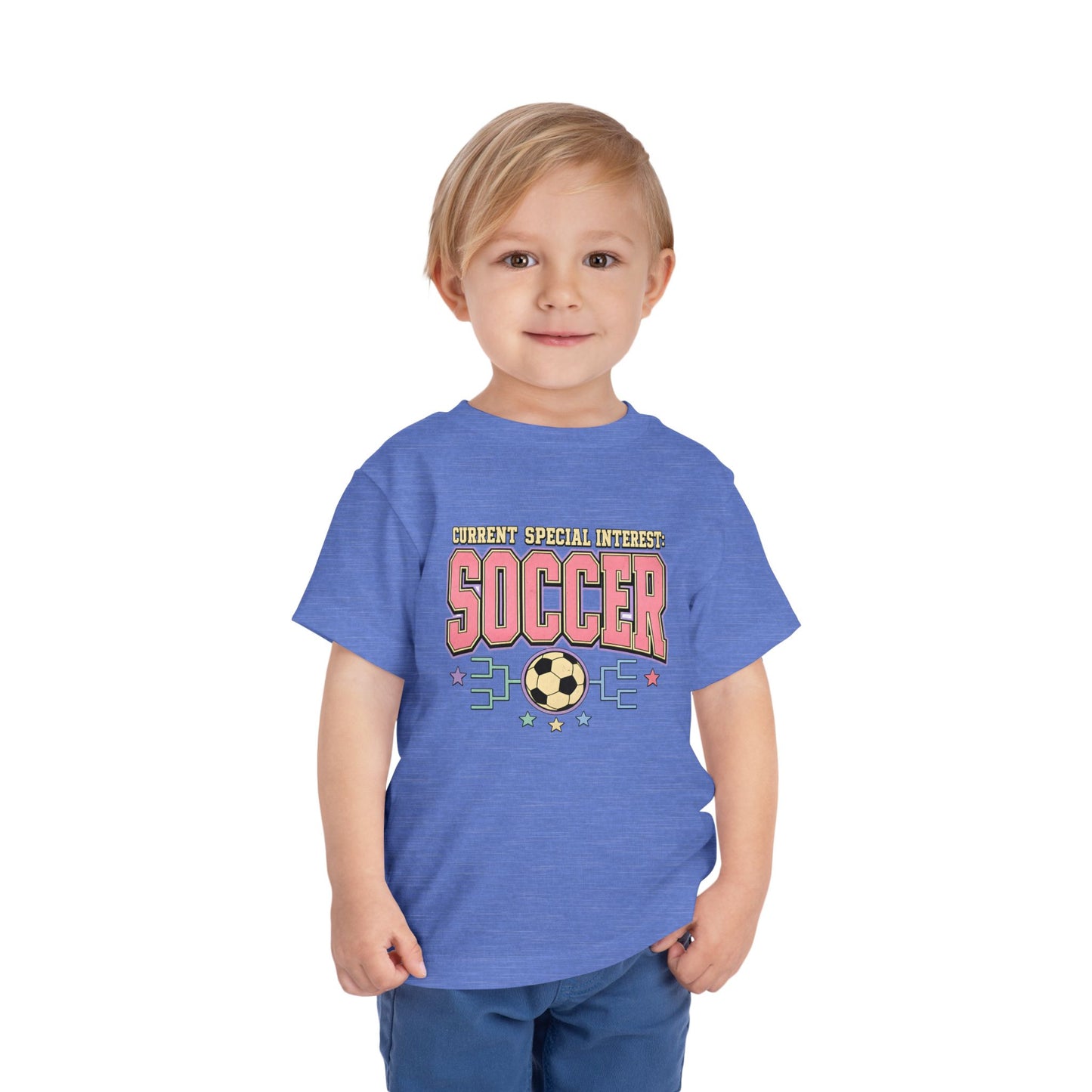 Toddler Soccer Tee — "Currently Special Interest: Soccer" Kids Graphic Shirt