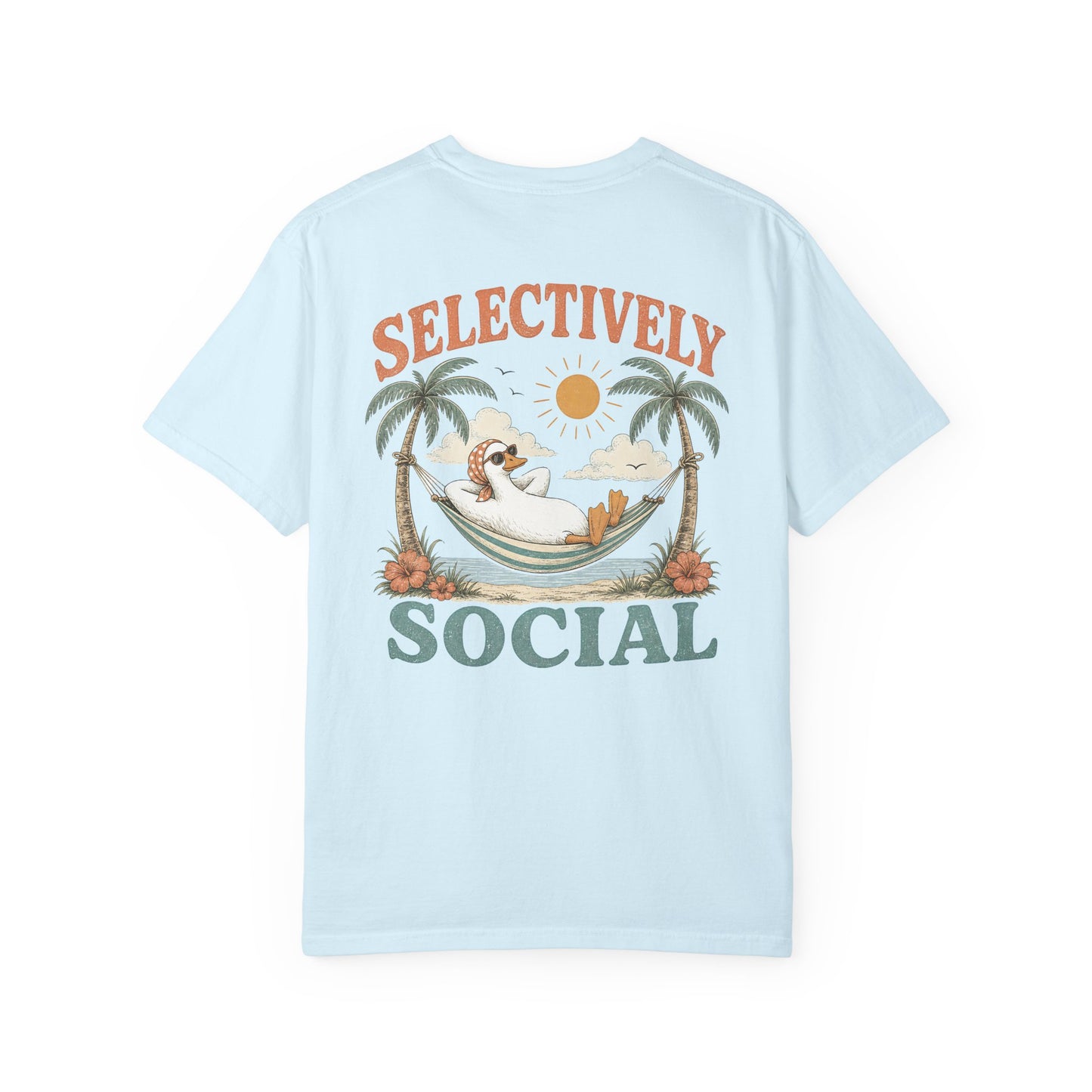 Selectively Social Silly Goose T-Shirt —BACK PRINT- Relaxed Hammock Graphic Tee