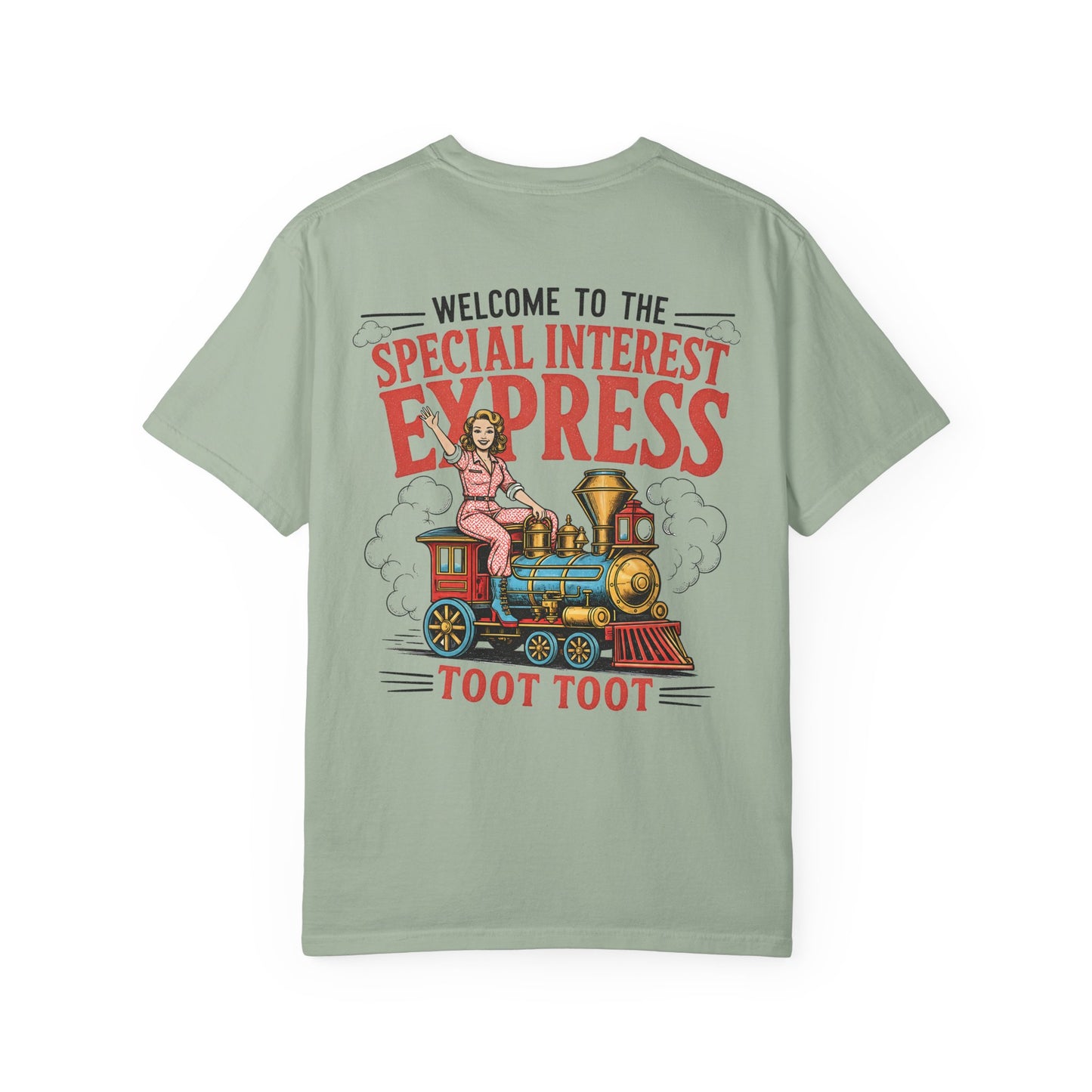 "Special Interest Express" Vintage Train Graphic (Toot Toot) BACK PRINT