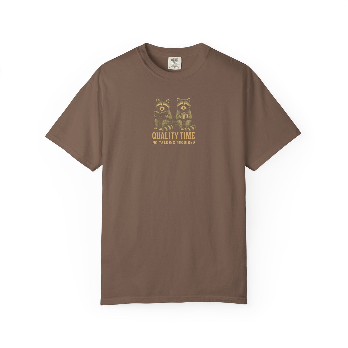 Quality Time Raccoons T-Shirt — Parallel play