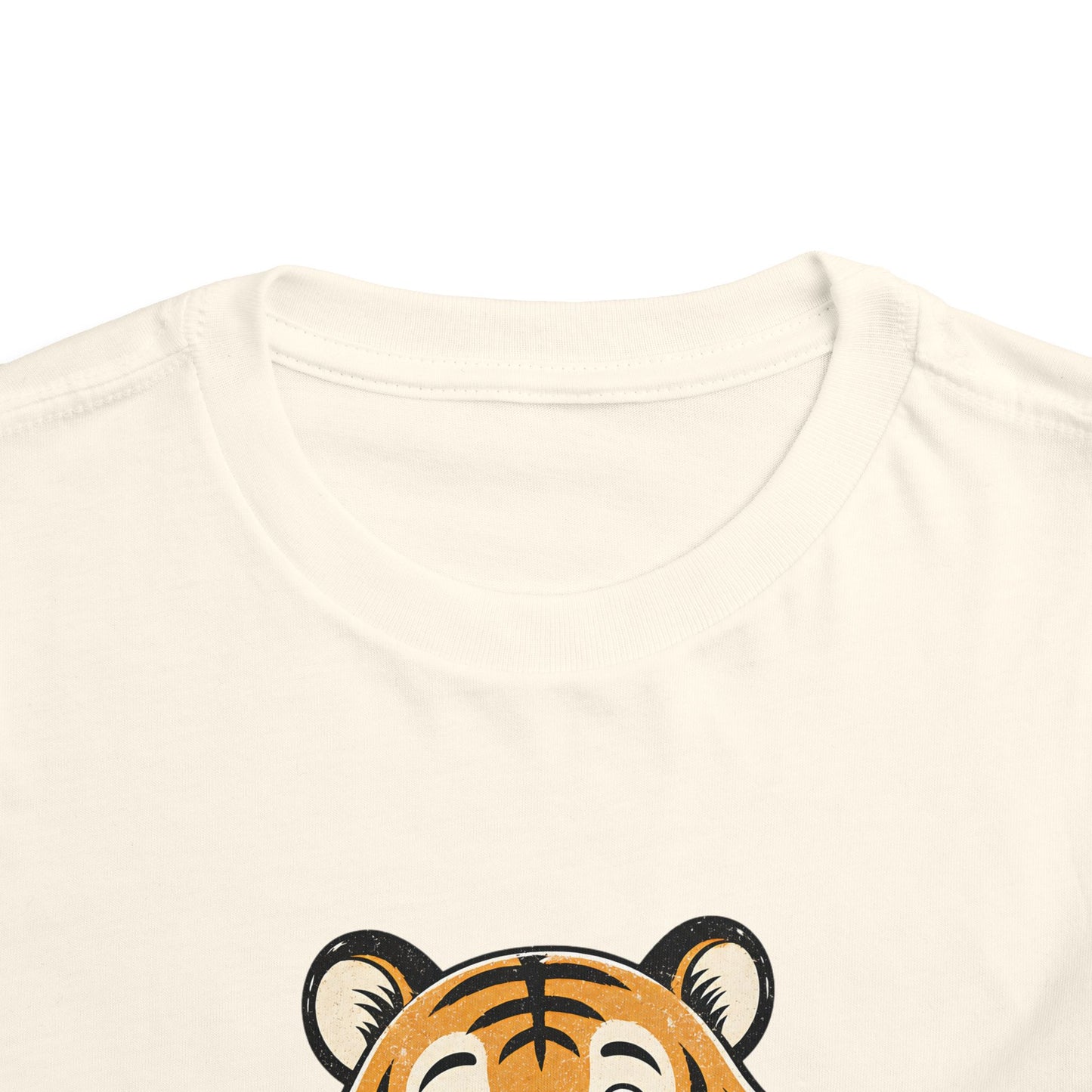 Toddler Tee — Cute Tiger Holding Autism Puzzle Heart image 15