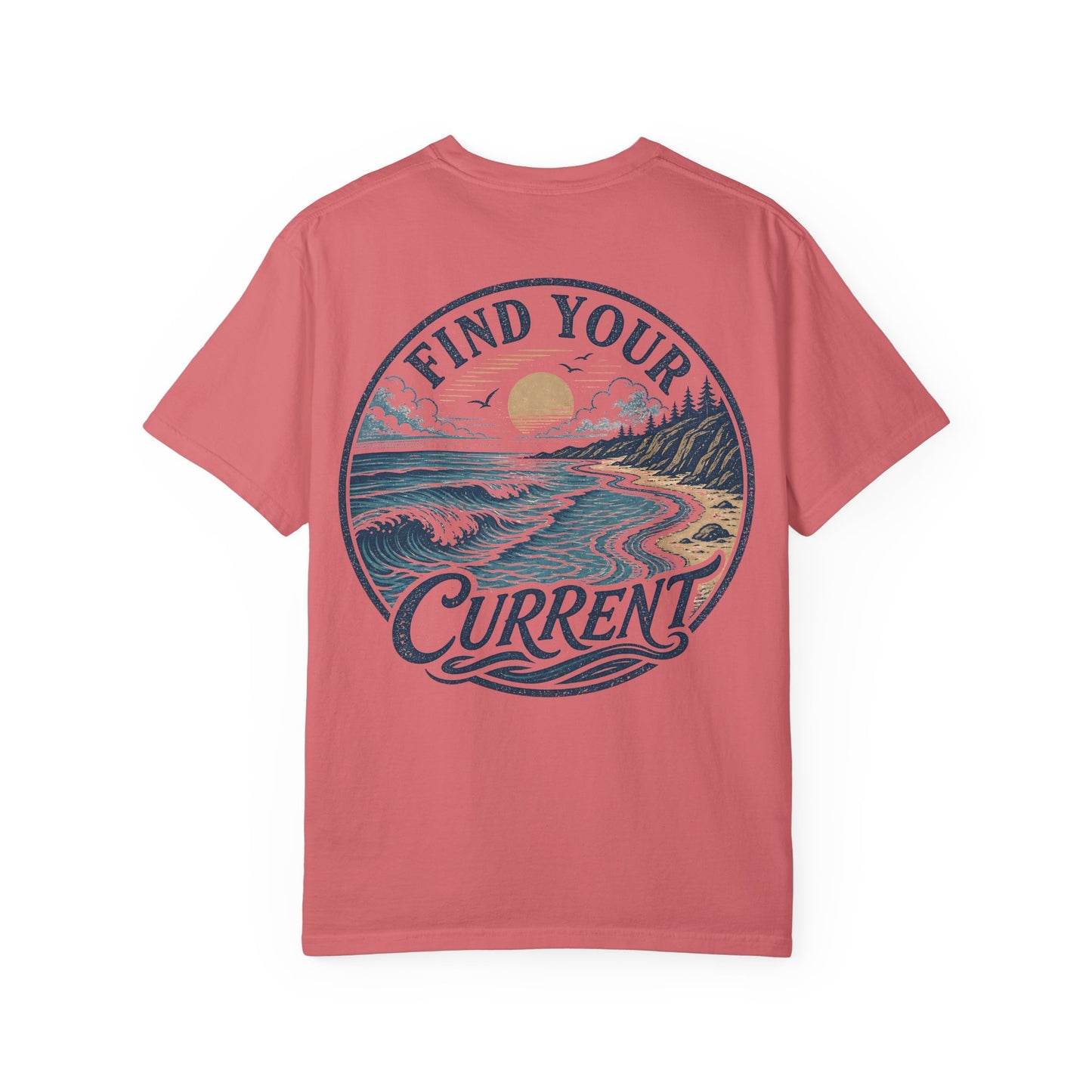 'Find Your Current' Ocean Surf Graphic T-Shirt