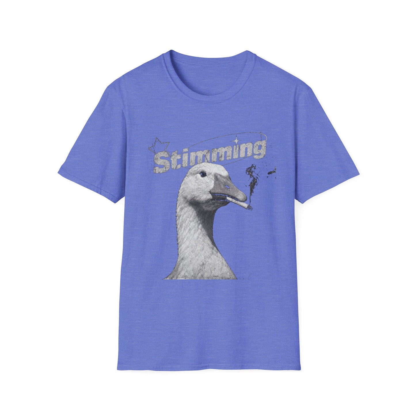 Stimming Goose T‑Shirt — Retro Silly Goose Graphic Tee for Autism & Sensory Pride