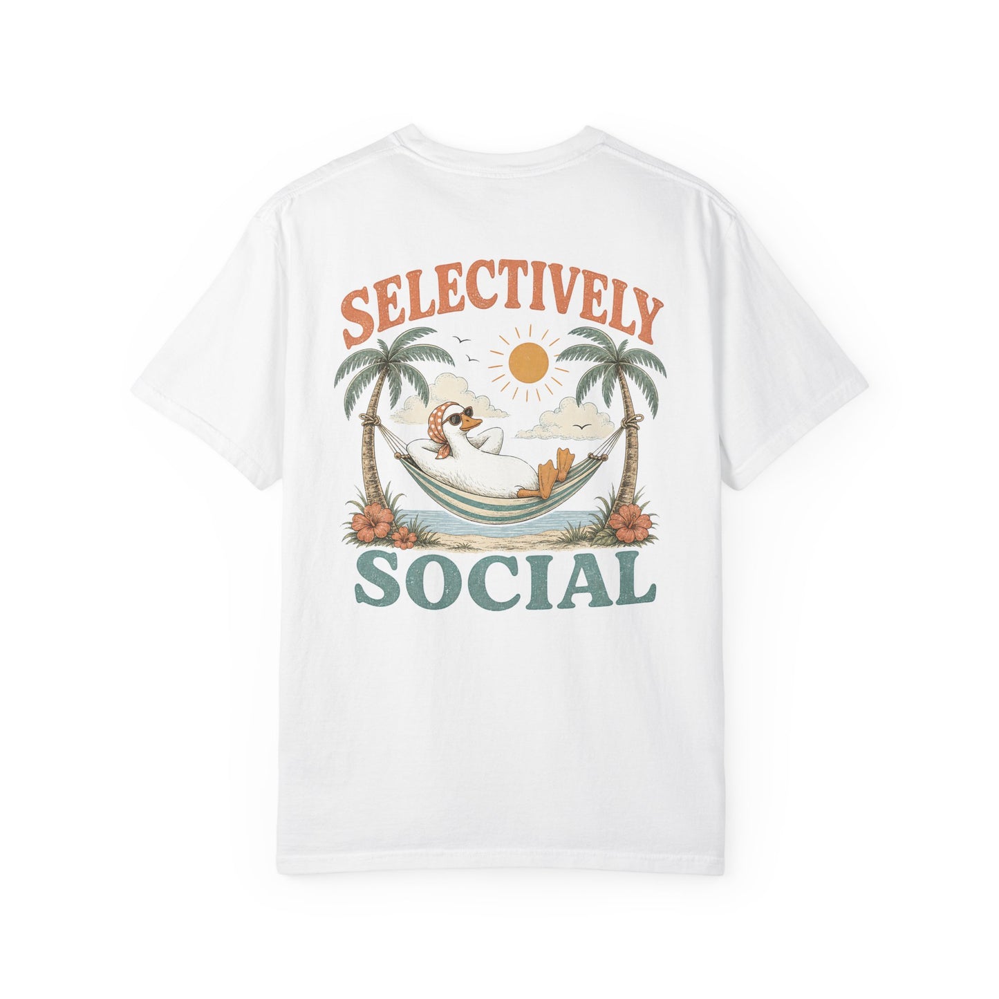 Selectively Social Silly Goose T-Shirt —BACK PRINT- Relaxed Hammock Graphic Tee