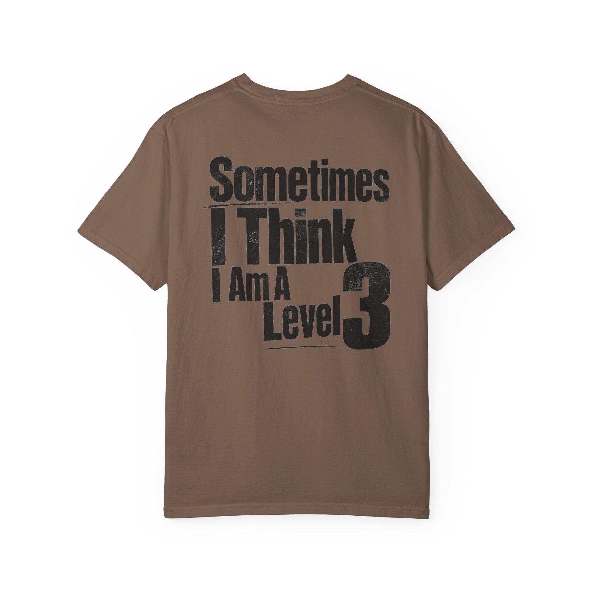 Level 3 Funny Graphic T-Shirt — "Sometimes I Think I Am A Level 3" - ASD Levels - PRINT IS ON BACK image 8