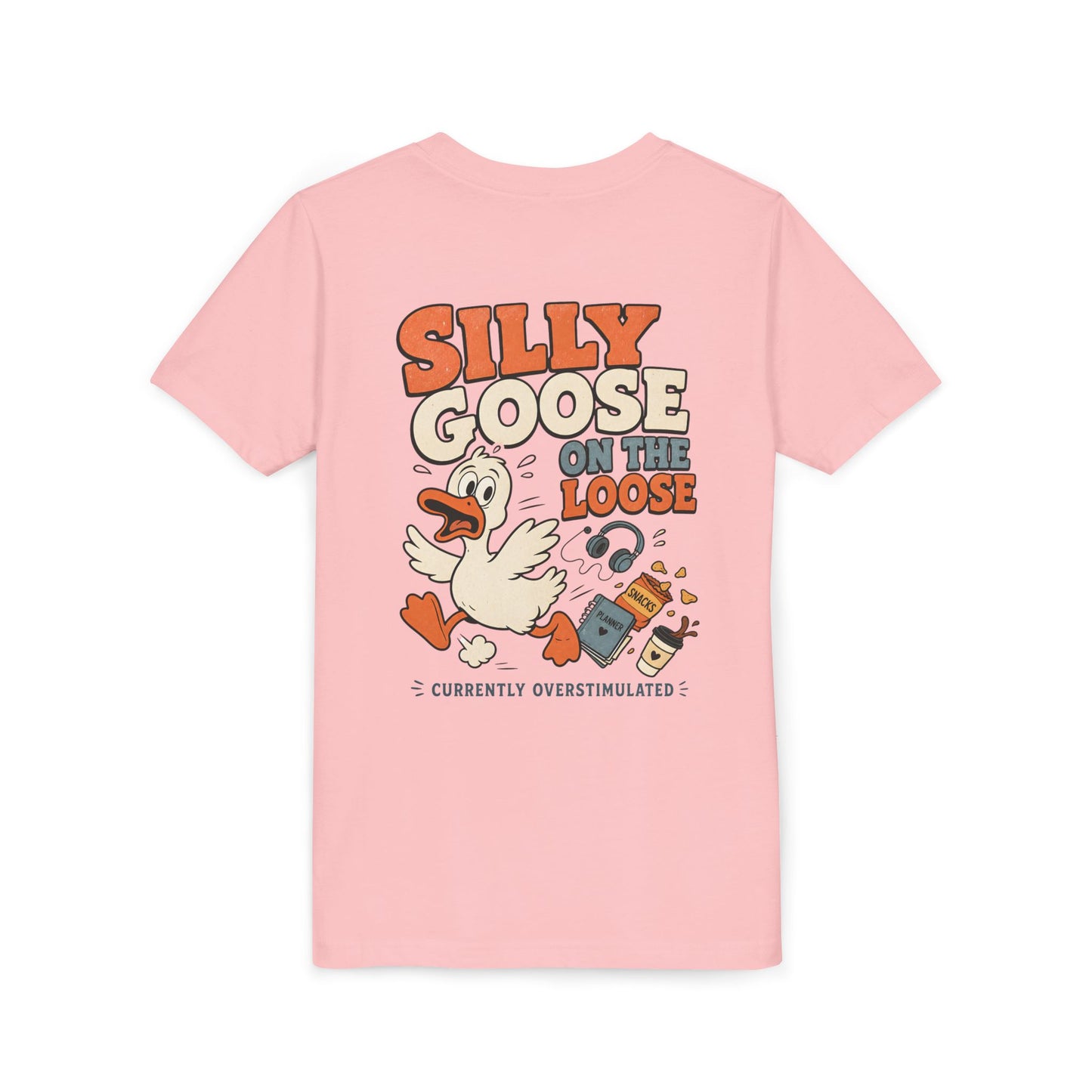 Silly Goose Youth Tee — "Silly Goose On The Loose" Cartoon Kids T‑Shirt BACK PRINT
