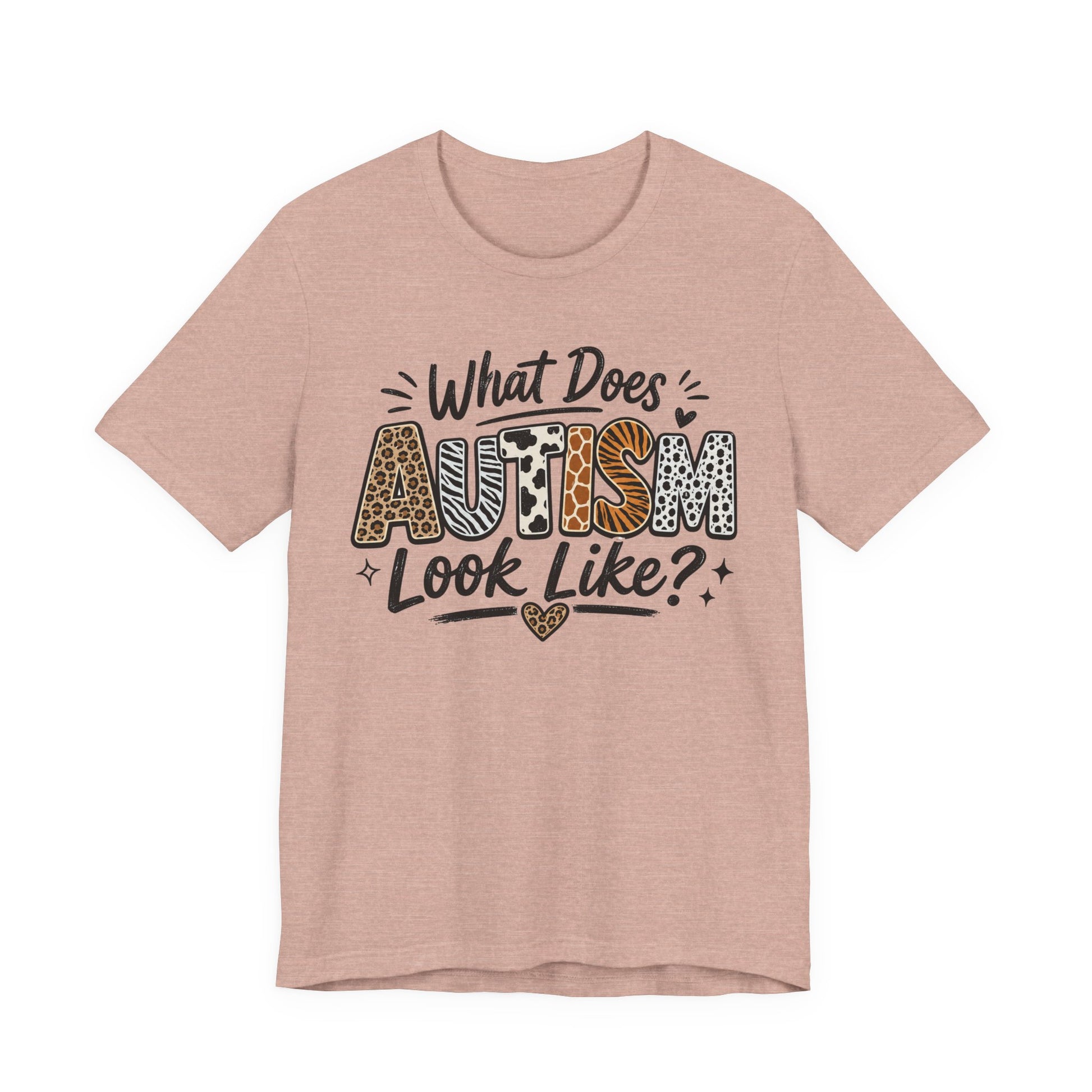 What Does Autism Look Like Shirt | Trendy Autism Awareness Tee image