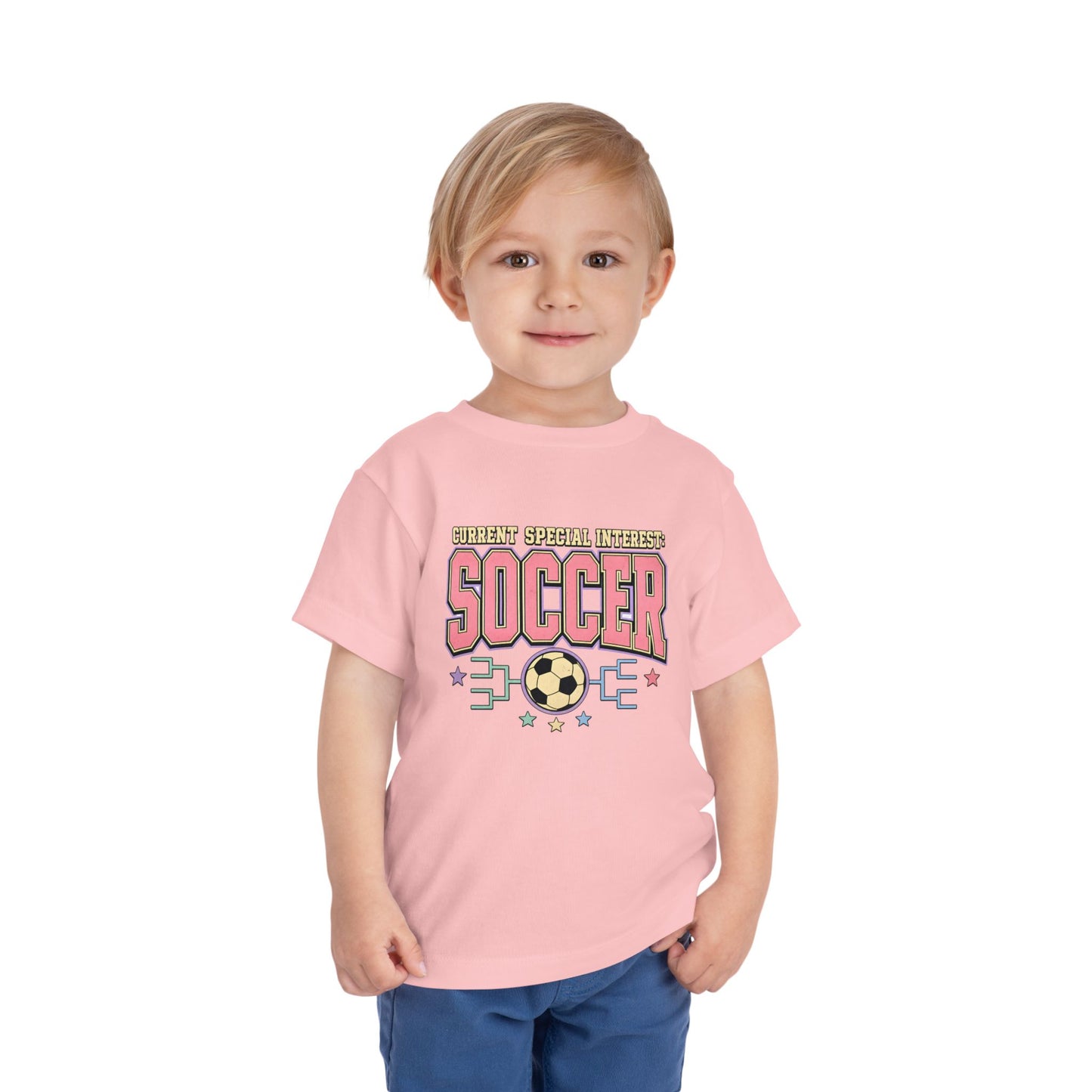 Toddler Soccer Tee — "Currently Special Interest: Soccer" Kids Graphic Shirt