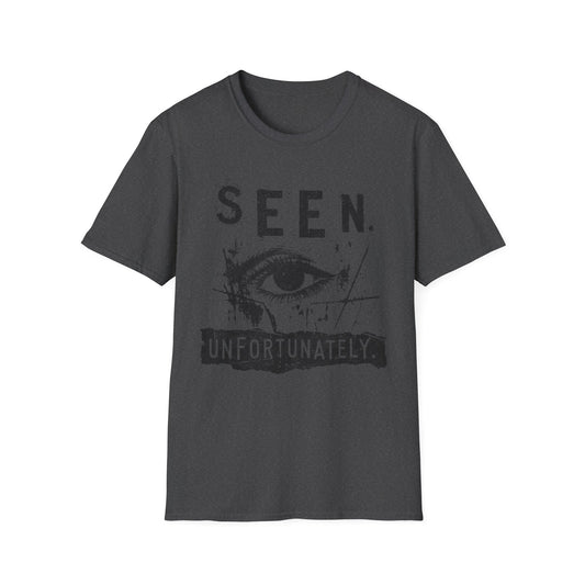 Seen. Eye Graphic T-Shirt — "Seen. Unfortunately." Vintage Grunge Tee