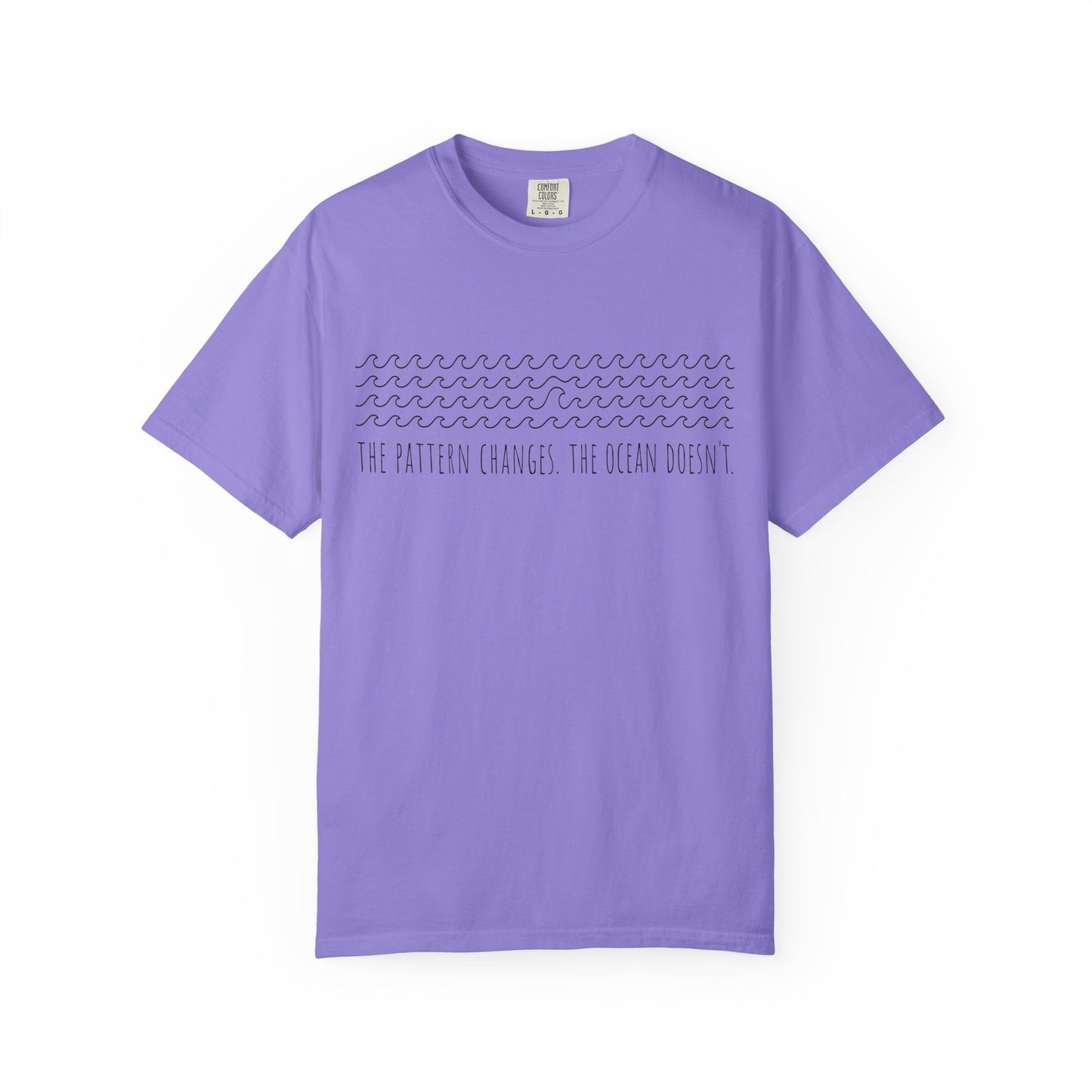 “The Pattern Changes; The Ocean Doesn’t” Ocean Pattern Tee — Graphic T-Shirt