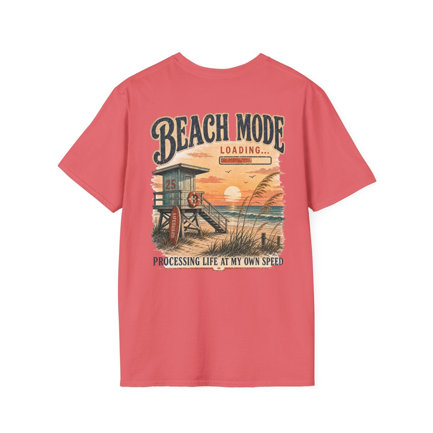 Beach Mode Loading "Processing Life At My Own Speed" Graphic Tee