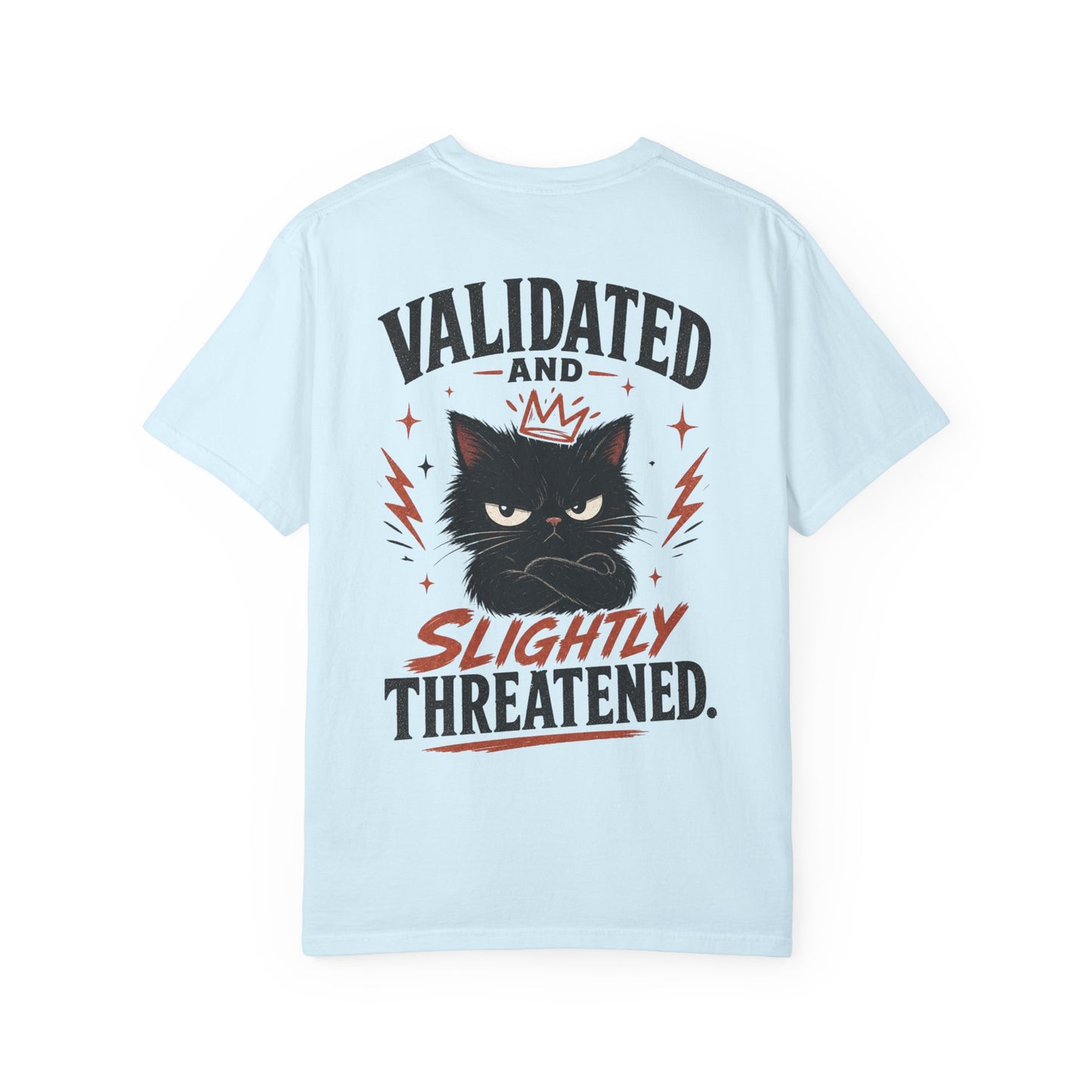 "Validated and Slightly Threatened" Cat Graphic T-Shirt