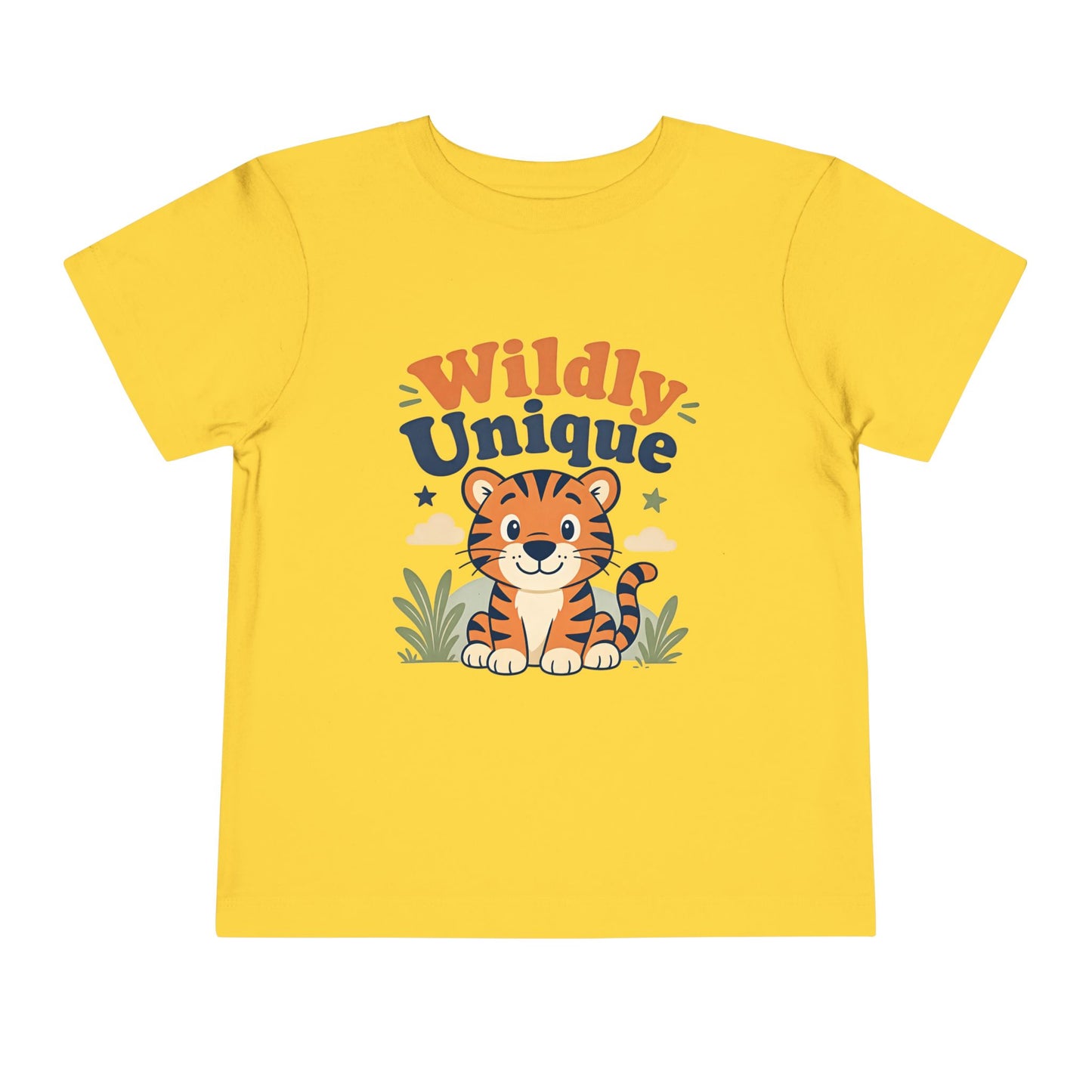 Toddler Tee — "Wildly Unique" Cute Tiger Graphic