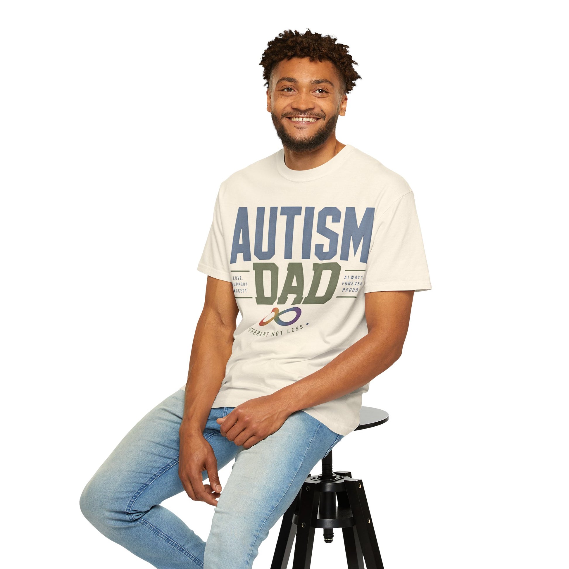 Autism Dad T-Shirt — Awareness Infinity Logo Tee for Proud Fathers image 3