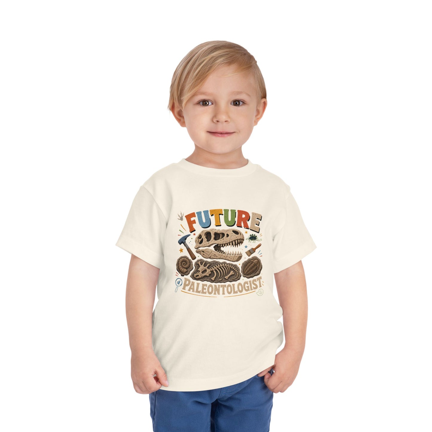 Future Paleontologist Toddler Tee — Dinosaur Fossil Graphic Shirt image 1