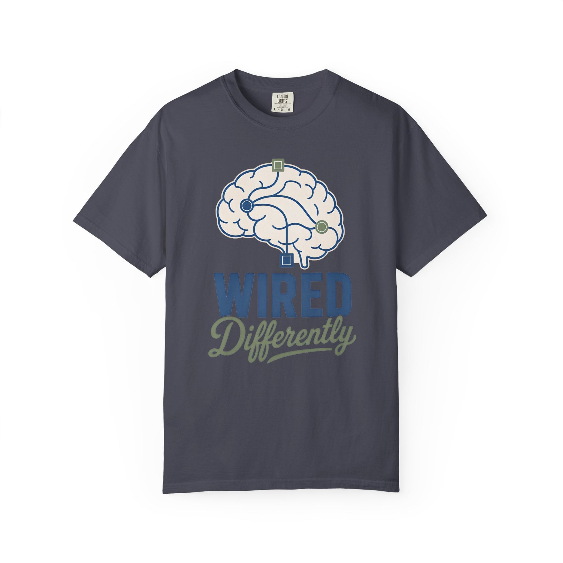 Wired Differently T-Shirt — Brain Graphic Tee for Neurodivergent Pride image
