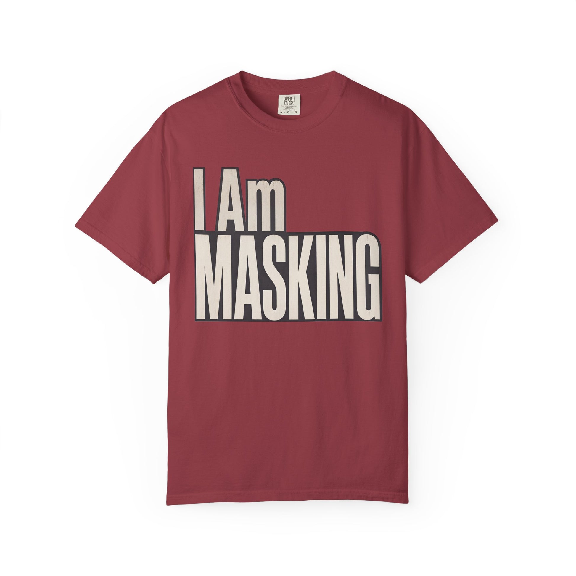 I Am Masking T-Shirt — Bold Retro Graphic Tee for Self-Care &amp; Mask Awareness image
