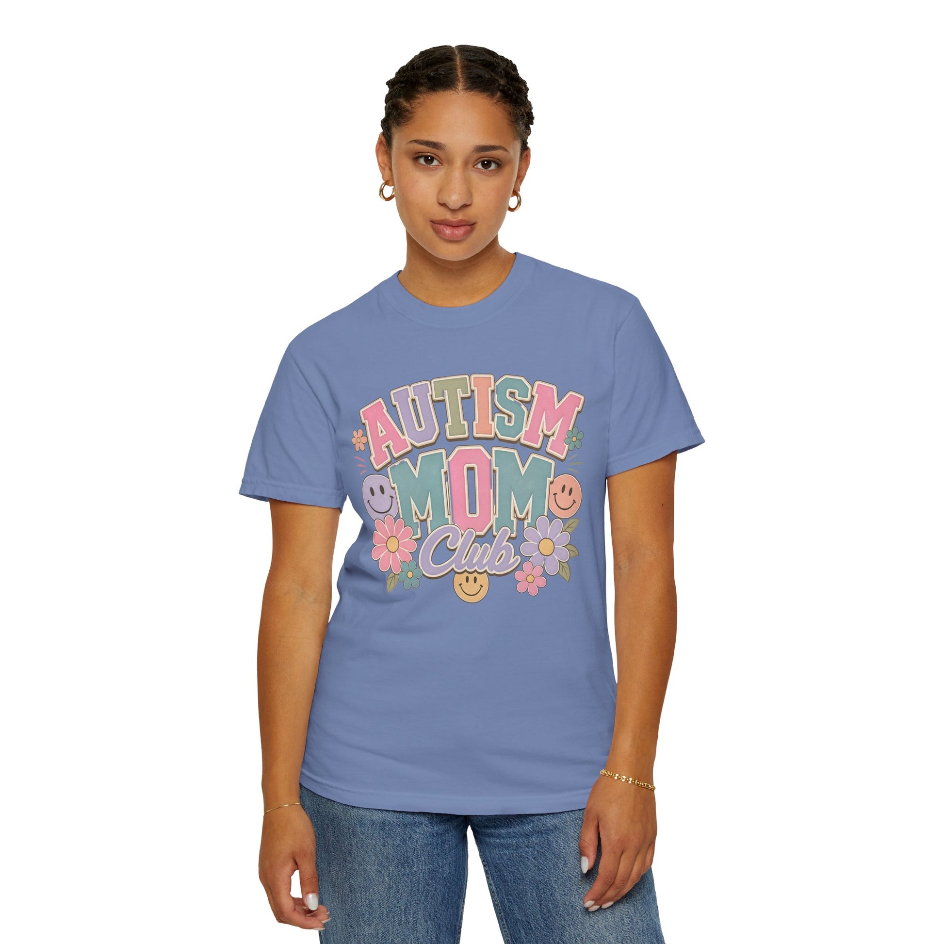 Autism Mom Club T-Shirt — Pastel Floral Support Tee image 13