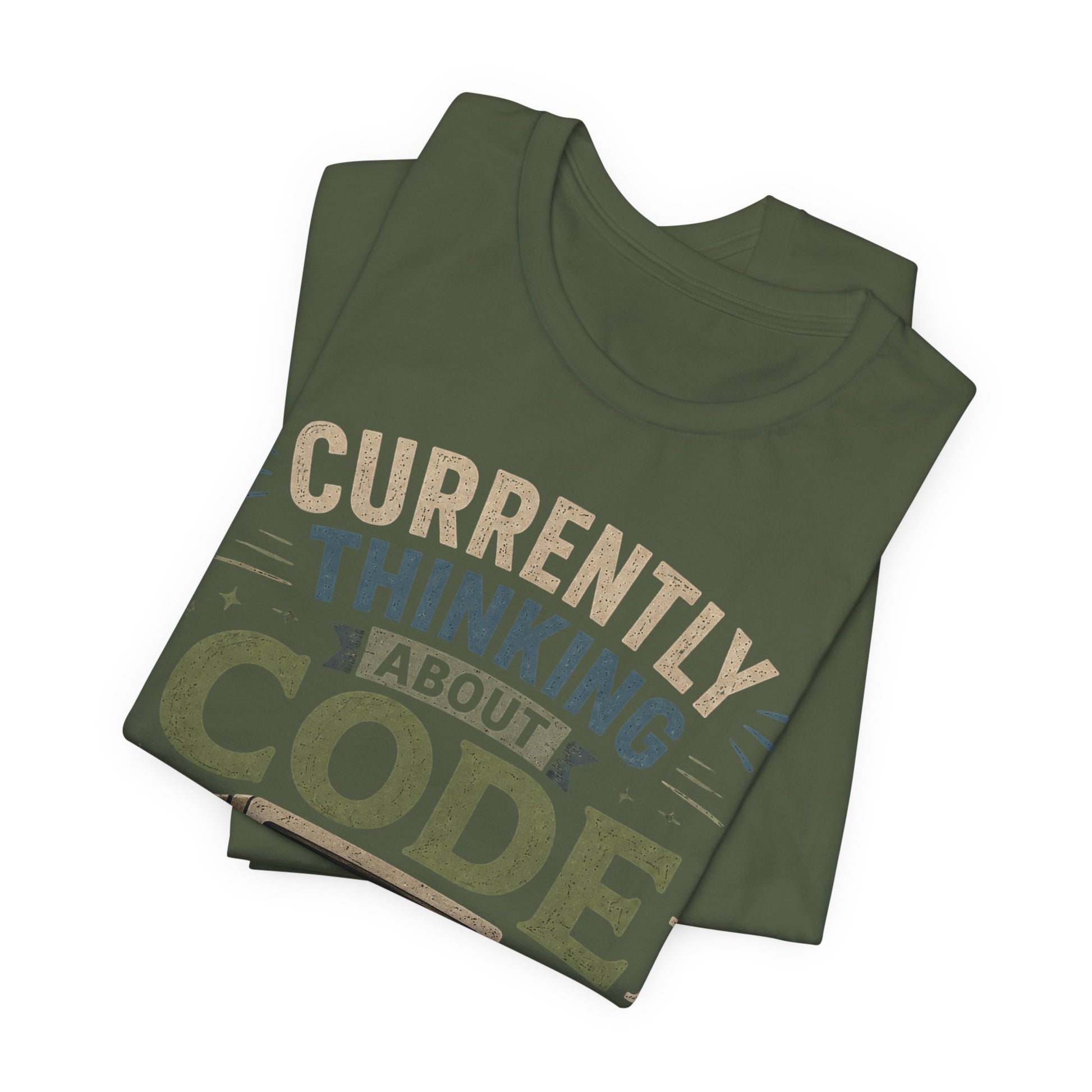 Currently Thinking About Code T-Shirt — Funny Programmer Graphic Tee image 9