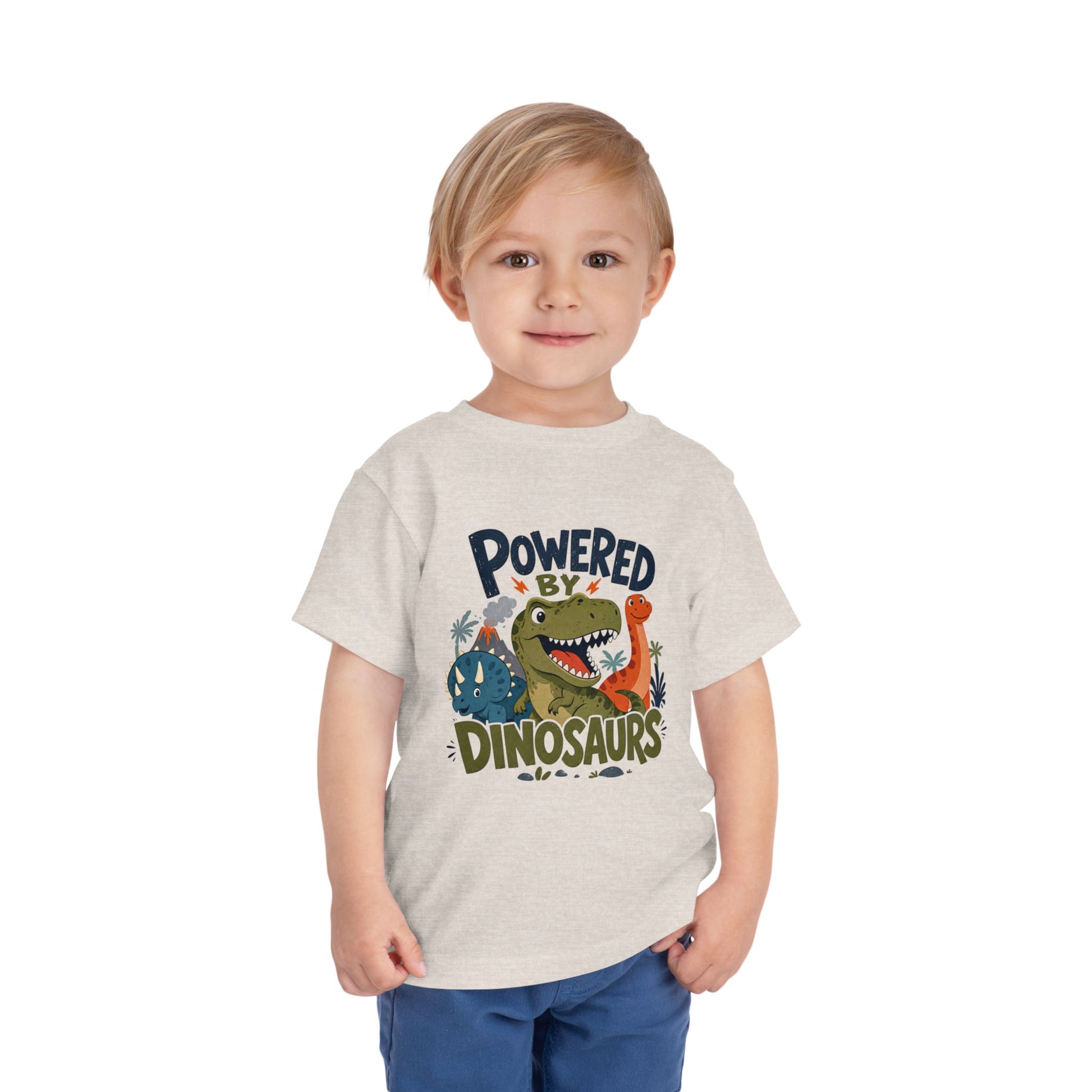 Powered by Dinosaurs Toddler Tee — Cute Dino Graphic Shirt for Kids image 14