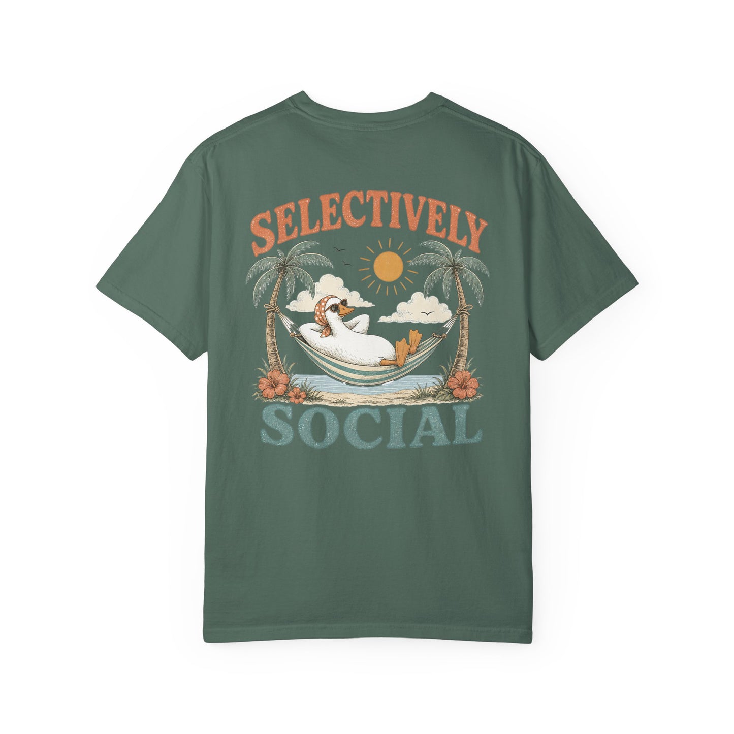 Selectively Social Silly Goose T-Shirt —BACK PRINT- Relaxed Hammock Graphic Tee