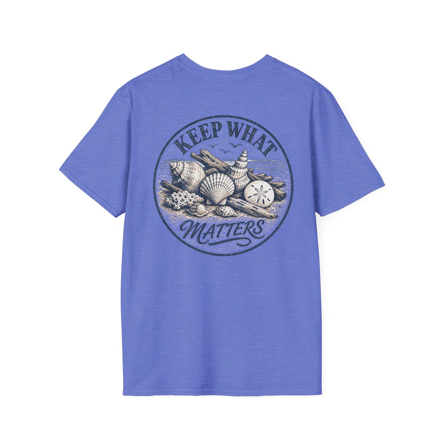 Keep What Matters Coastal Seashell T-Shirt