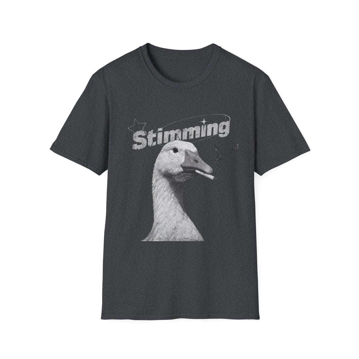 Stimming Goose T‑Shirt — Retro Silly Goose Graphic Tee for Autism & Sensory Pride