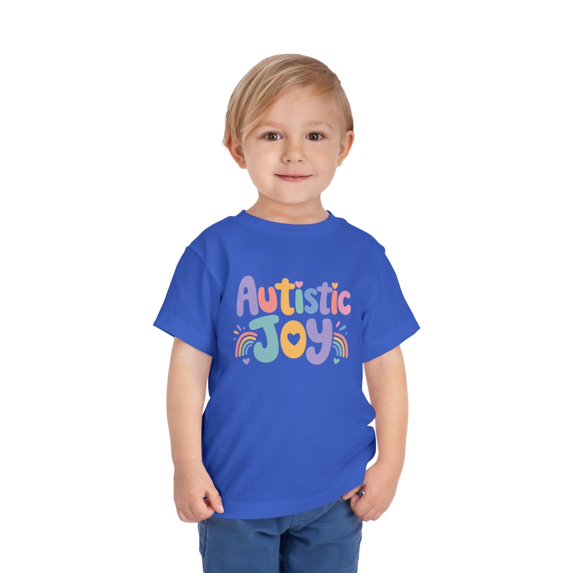 Toddler Tee — "Autistic Joy" Colorful Pride Shirt for Kids image 7