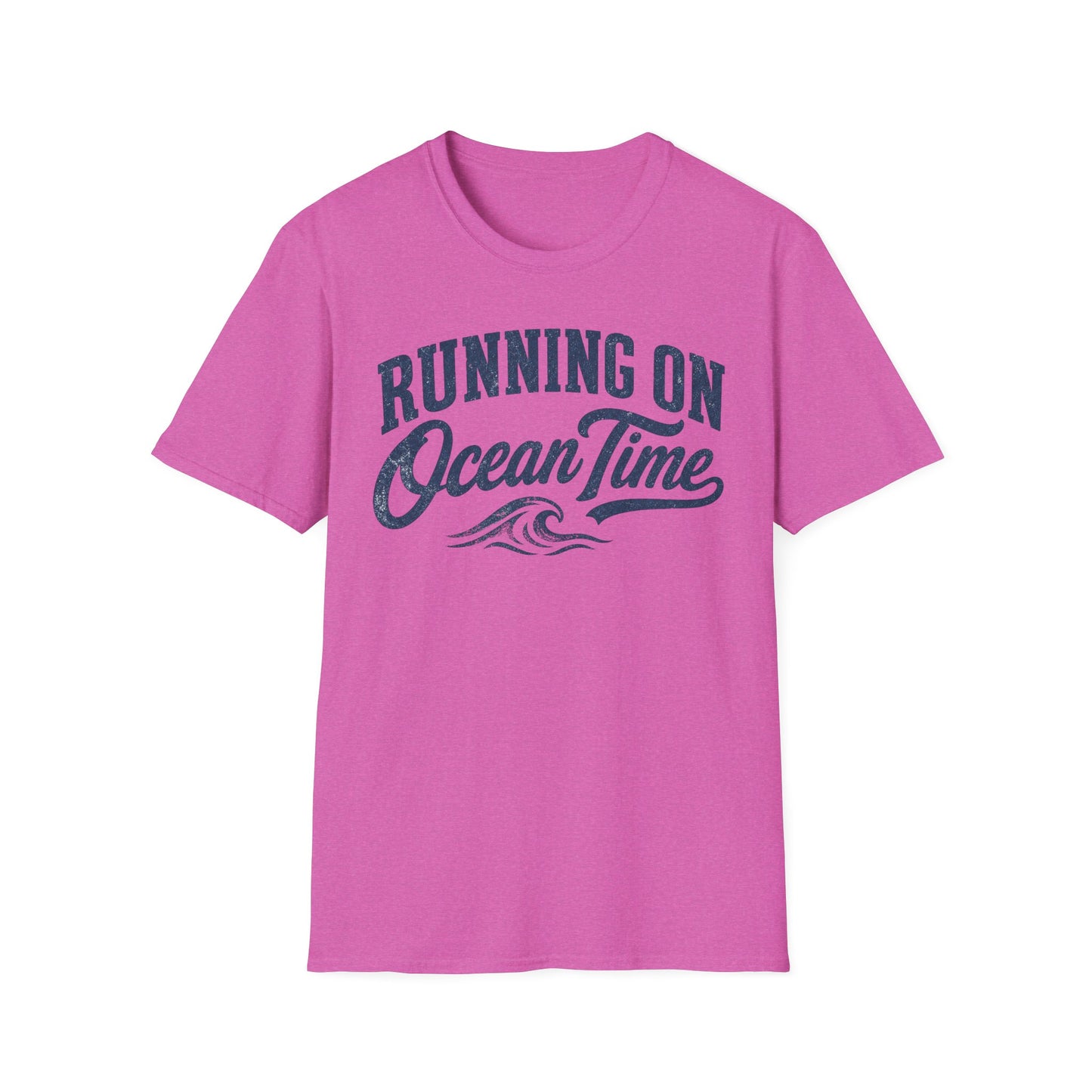 Running On Ocean Time T-Shirt — Coastal Beach Vibes Tee