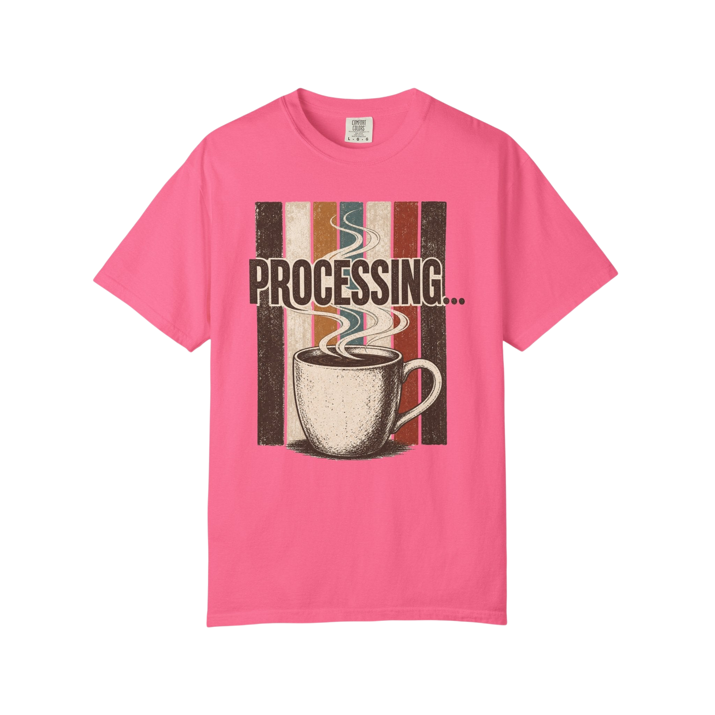 Processing... Coffee Cup Vintage Graphic T-Shirt