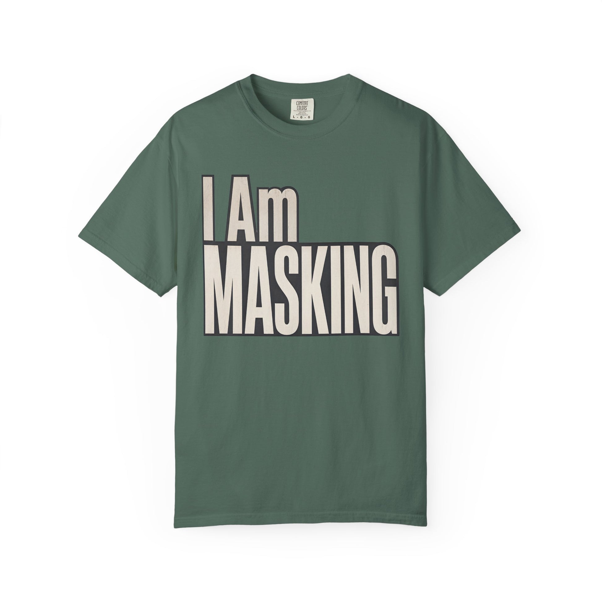 I Am Masking T-Shirt — Bold Retro Graphic Tee for Self-Care &amp; Mask Awareness image