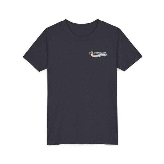 Youth Tee — Social Battery Low Silly Goose Graphic BACK PRINT