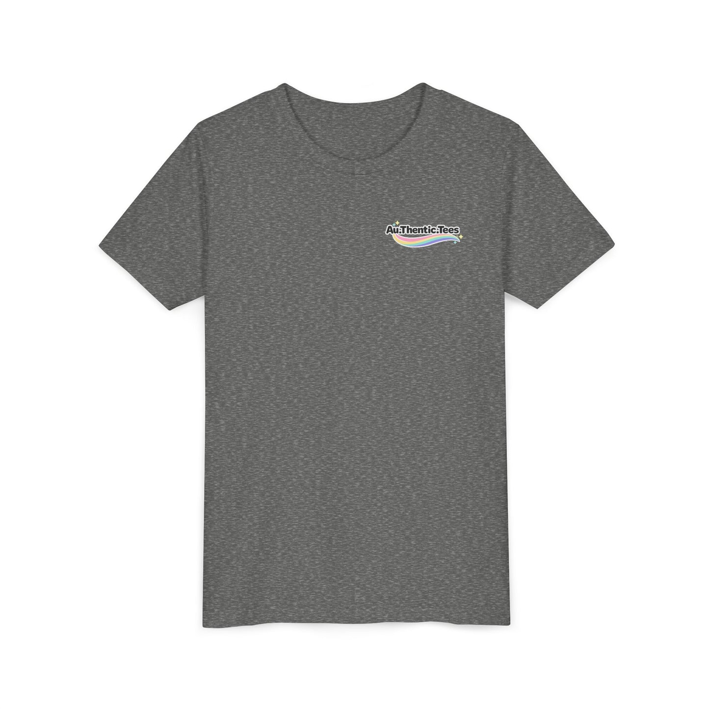 Youth Tee — "Too Much Everything" Cozy Silly Goose Graphic Shirt BACK PRINT