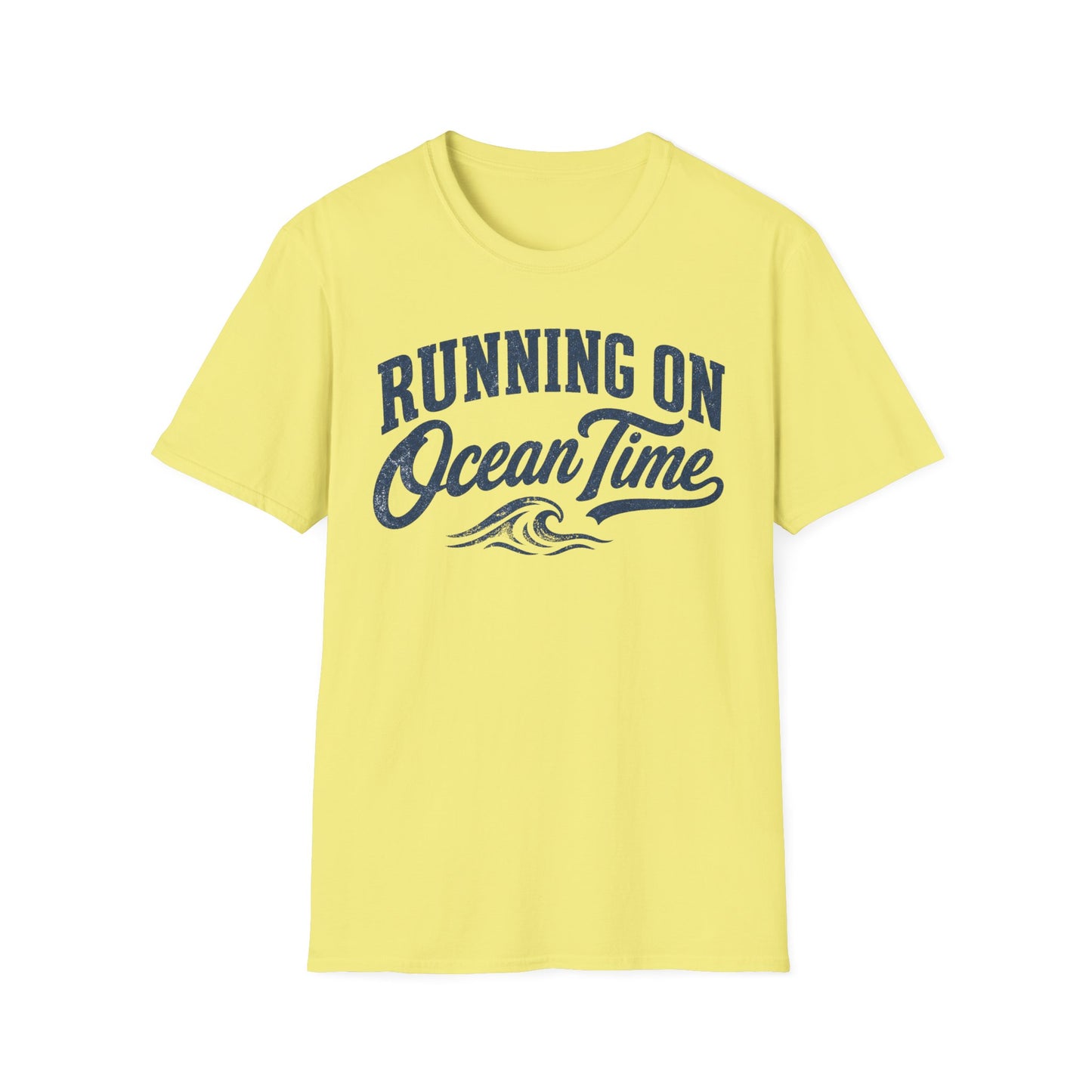 Running On Ocean Time T-Shirt — Coastal Beach Vibes Tee