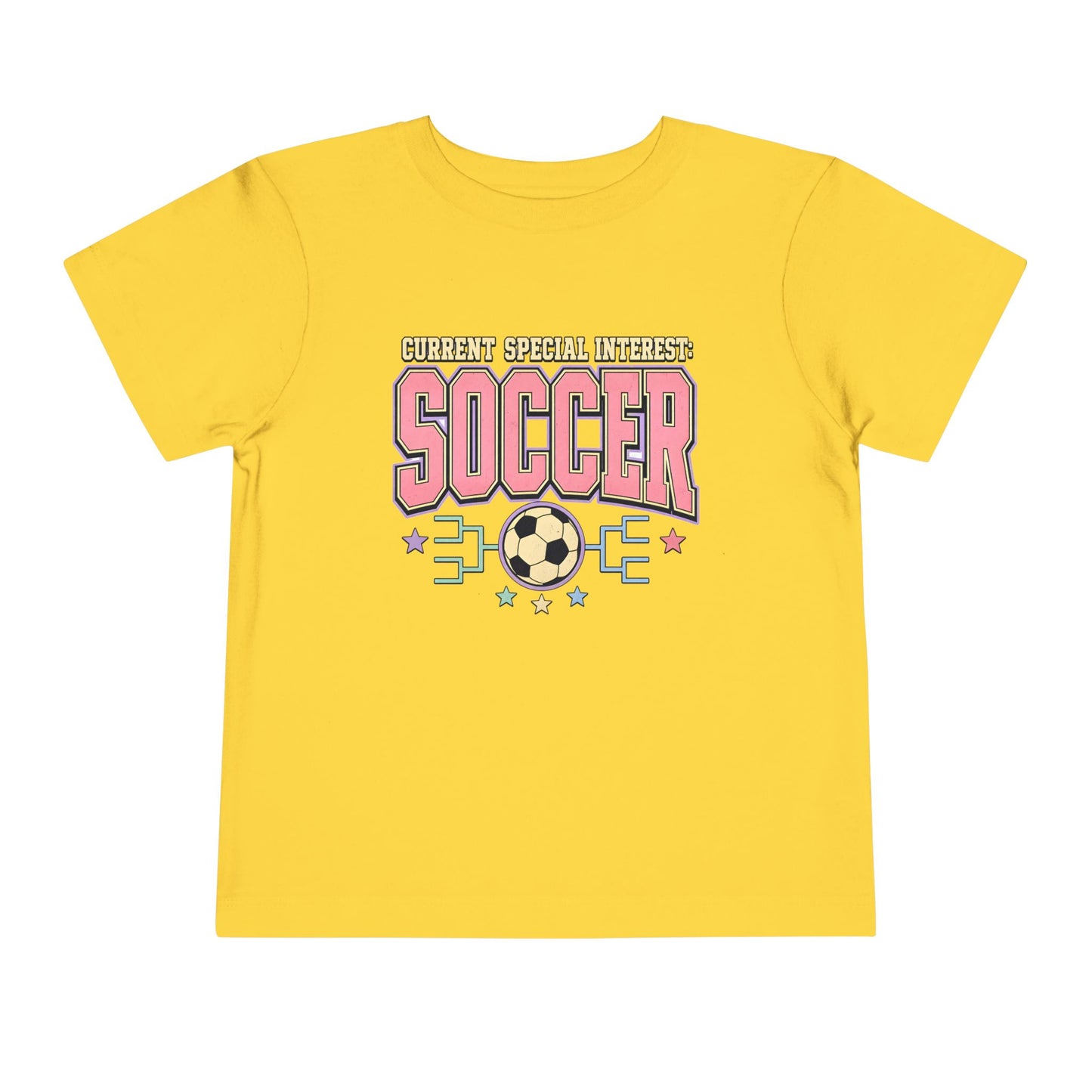 Toddler Soccer Tee — "Currently Special Interest: Soccer" Kids Graphic Shirt