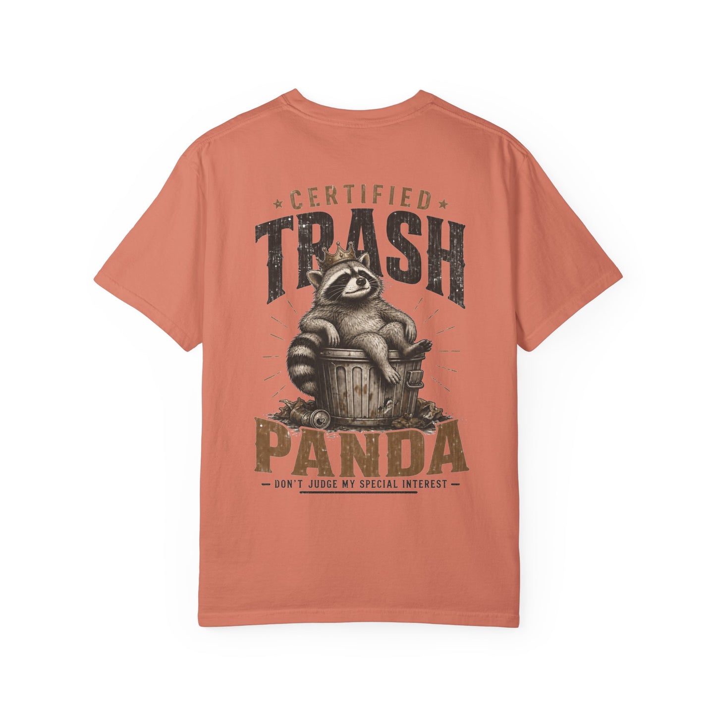 Certified Trash Panda T-Shirt — Funny Raccoon Graphic Tee BACK PRINT
