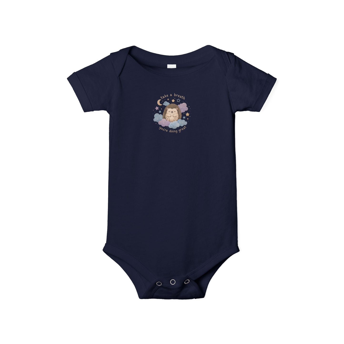 Baby Onesie - Cute Sleeping Lion Graphic Infant Bodysuit (Newborn Shower Gift)