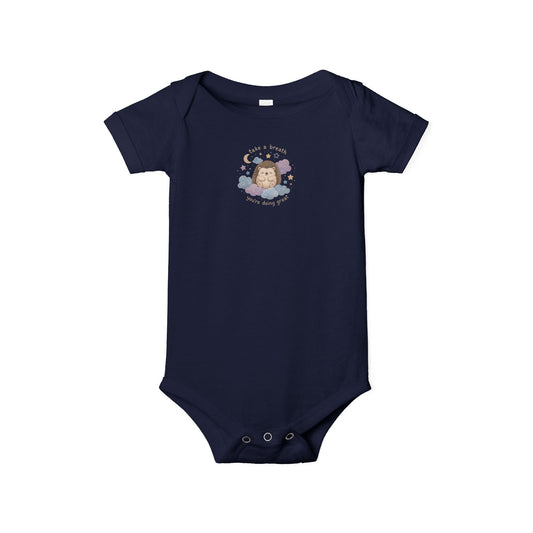 Baby Onesie - Cute Sleeping Lion Graphic Infant Bodysuit (Newborn Shower Gift)